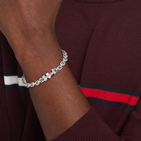 Tommy Hilfiger Men's Bruce Stainless Steel Chain Bracelet