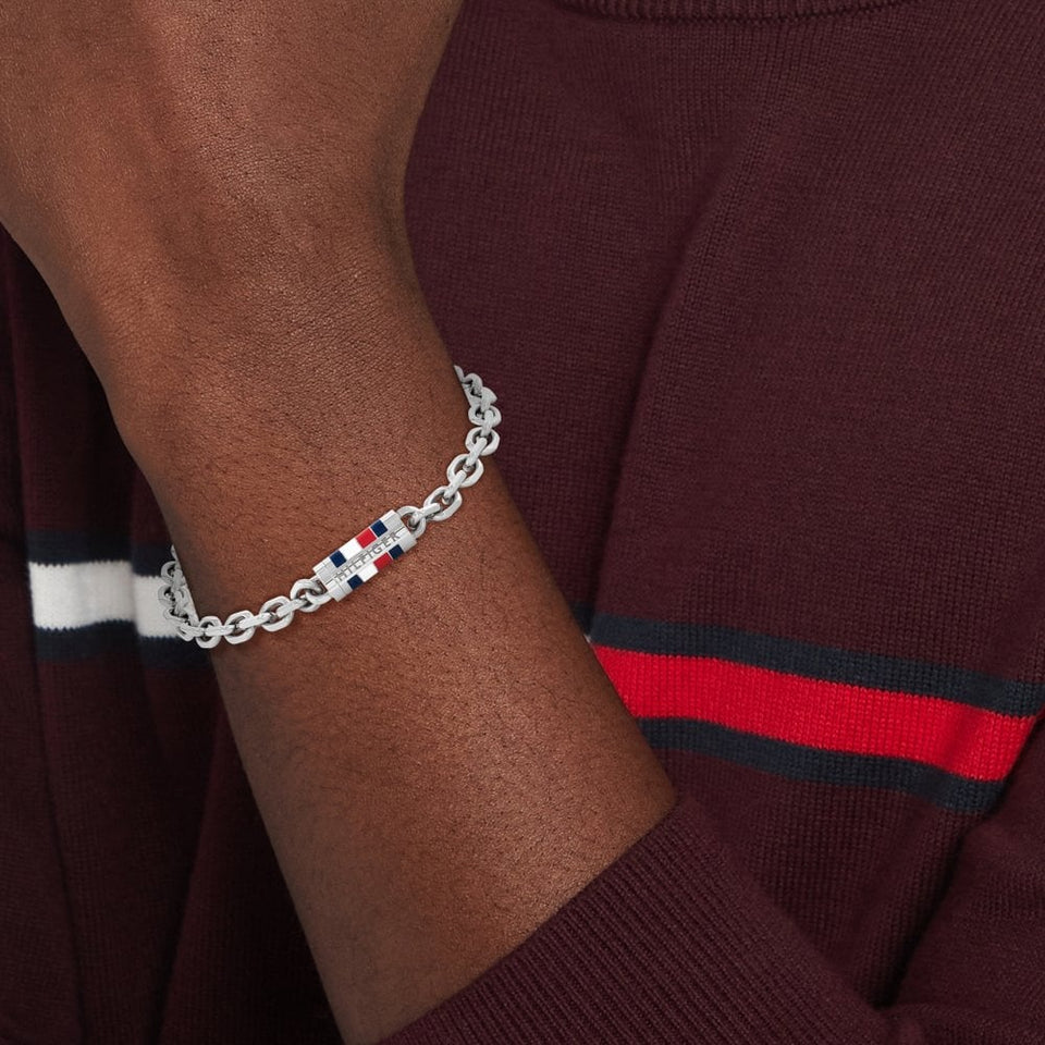 Tommy Hilfiger Men's Bruce Stainless Steel Chain Bracelet