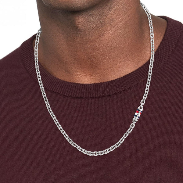 Tommy Hilfiger Men's Bruce Stainless Steel Chain Necklace