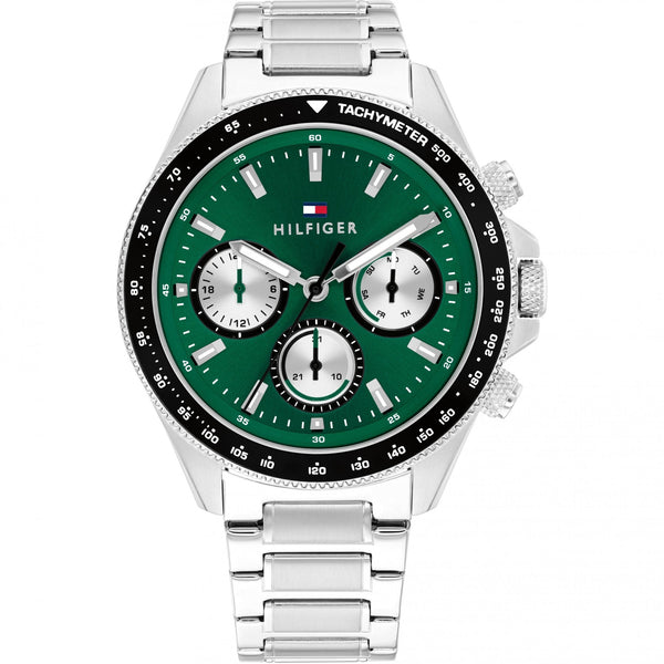Tommy Hilfiger Men's Clark 44mm Green Dial Bracelet Watch