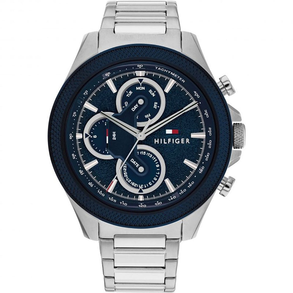 Tommy Hilfiger Men's Clark 46mm Blue Dial Bracelet Watch