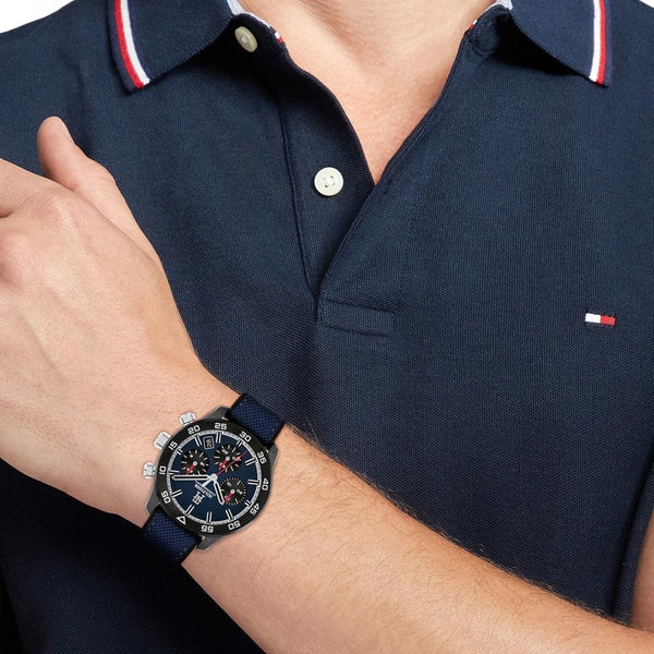 Tommy Hilfiger Men's Dark Blue 42mm Chronograph Watch