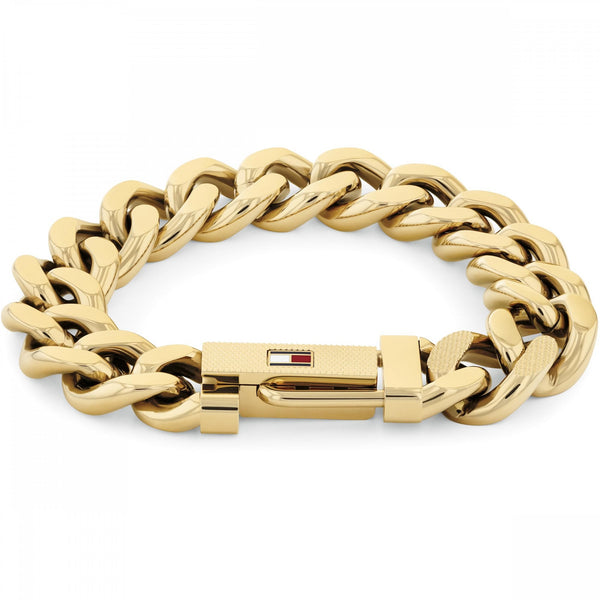Tommy Hilfiger Men's Gold Plated Curb Link Bracelet