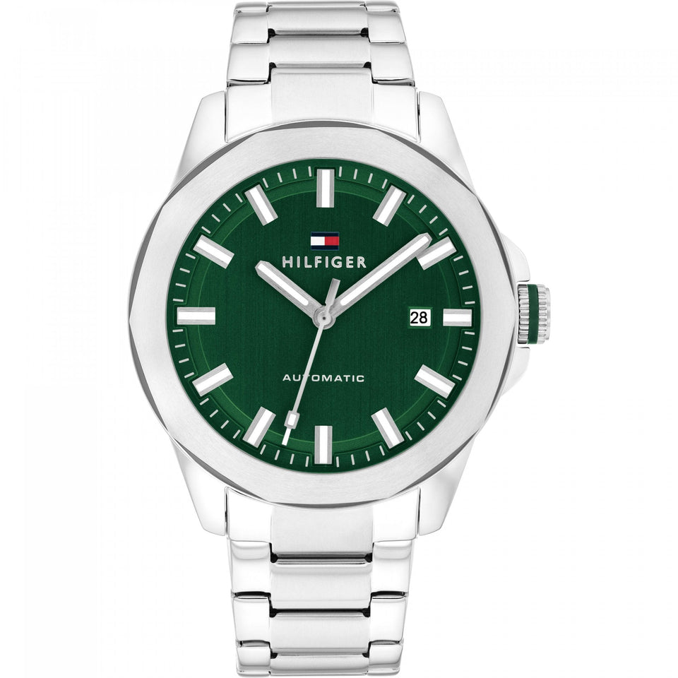 Tommy Hilfiger Men's Green Dial 42mm Automatic Watch