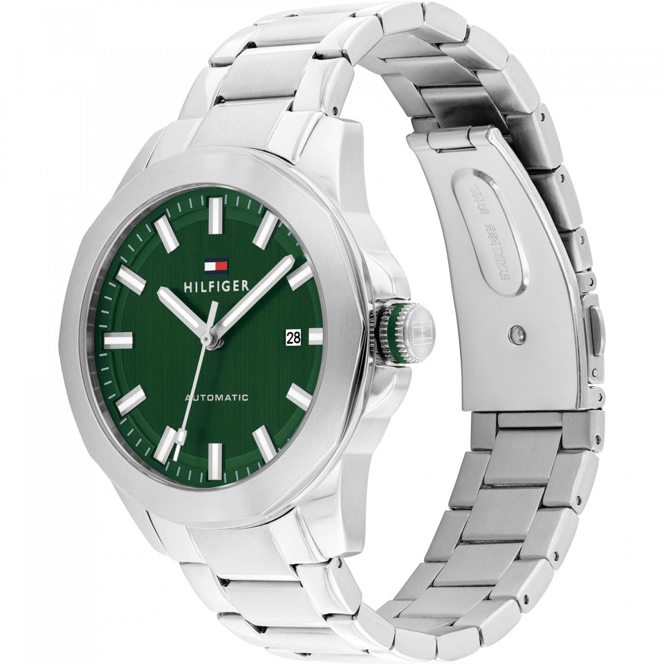Tommy Hilfiger Men's Green Dial 42mm Automatic Watch