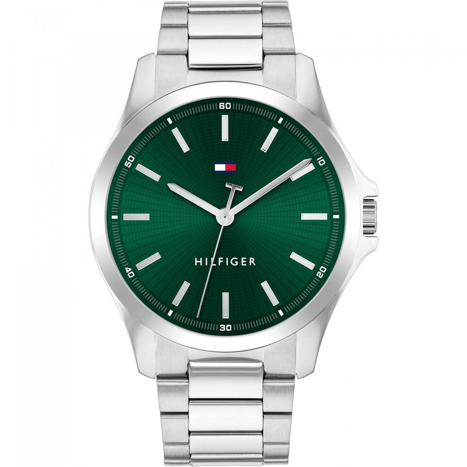 Tommy Hilfiger Men's Green Dial 43mm Bracelet Watch