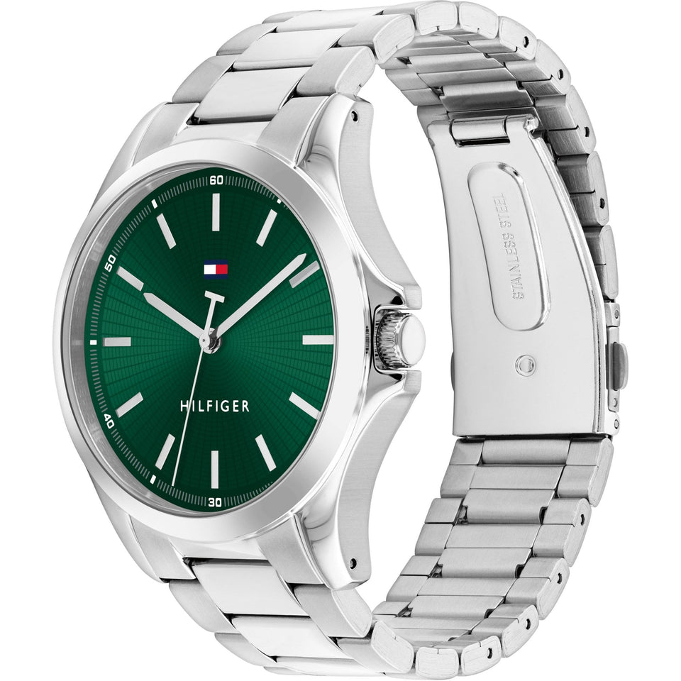 Tommy Hilfiger Men's Green Dial 43mm Bracelet Watch