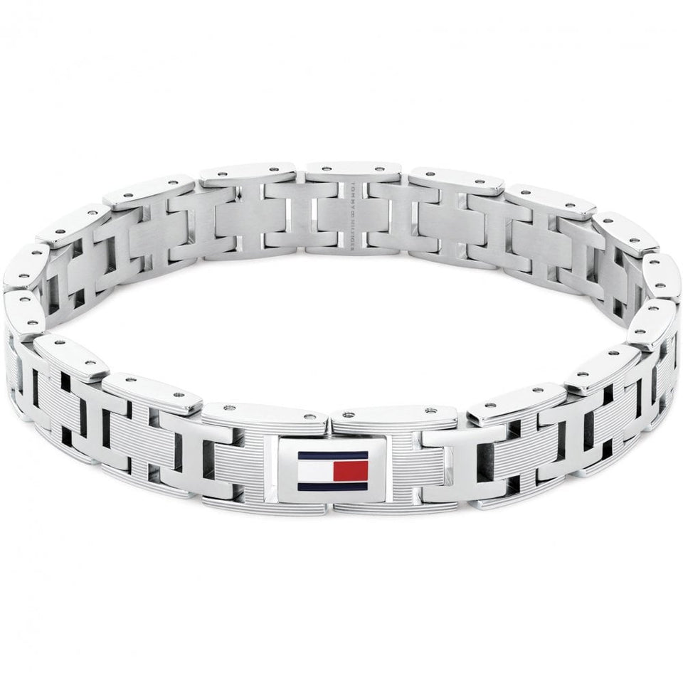 Tommy Hilfiger Men's H-Link Stainless Steel Chain Bracelet
