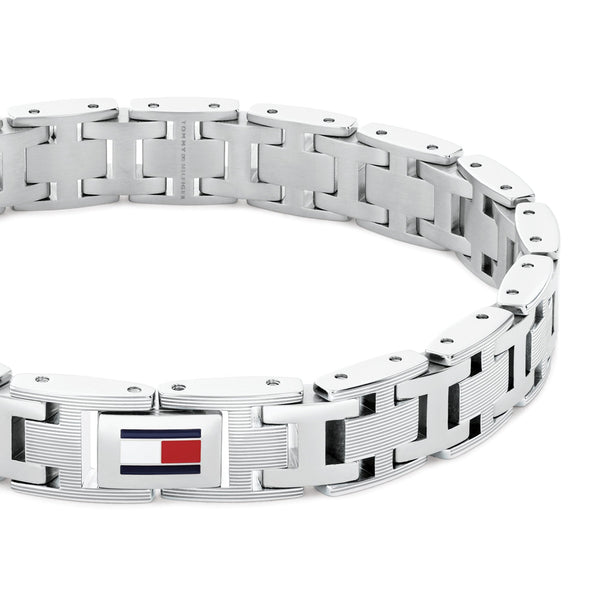 Tommy Hilfiger Men's H-Link Stainless Steel Chain Bracelet