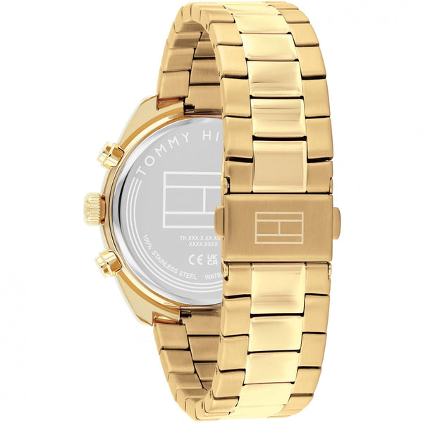 Tommy Hilfiger Men's Hudson Green Dial Gold Plated Watch