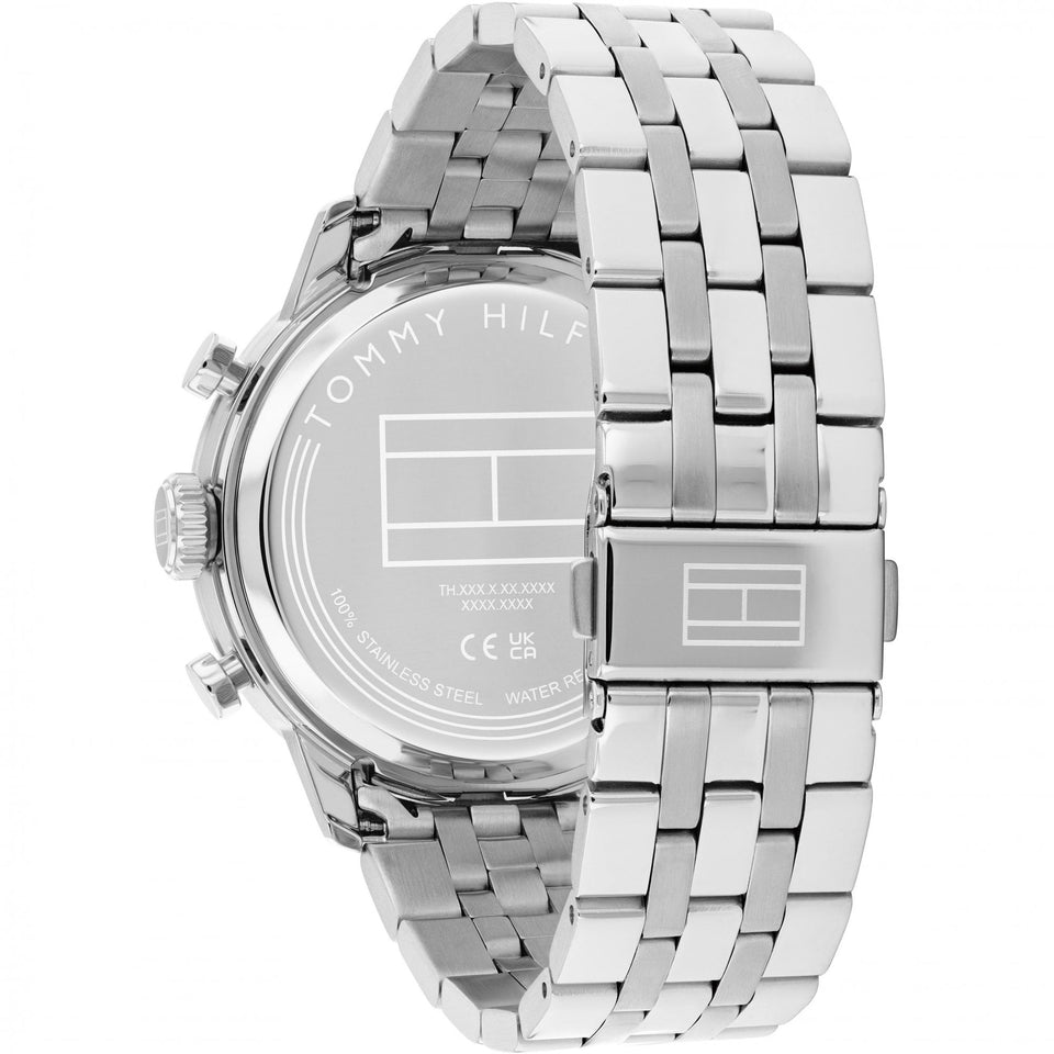 Tommy Hilfiger Men's Kent Blue Dial Bracelet Chronograph Watch