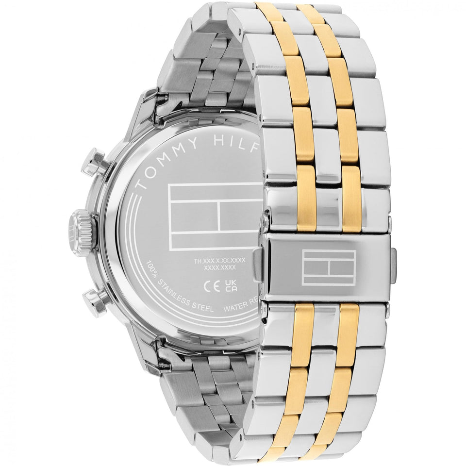 Tommy Hilfiger Men's Kent Green Dial Two Tone Bracelet Watch