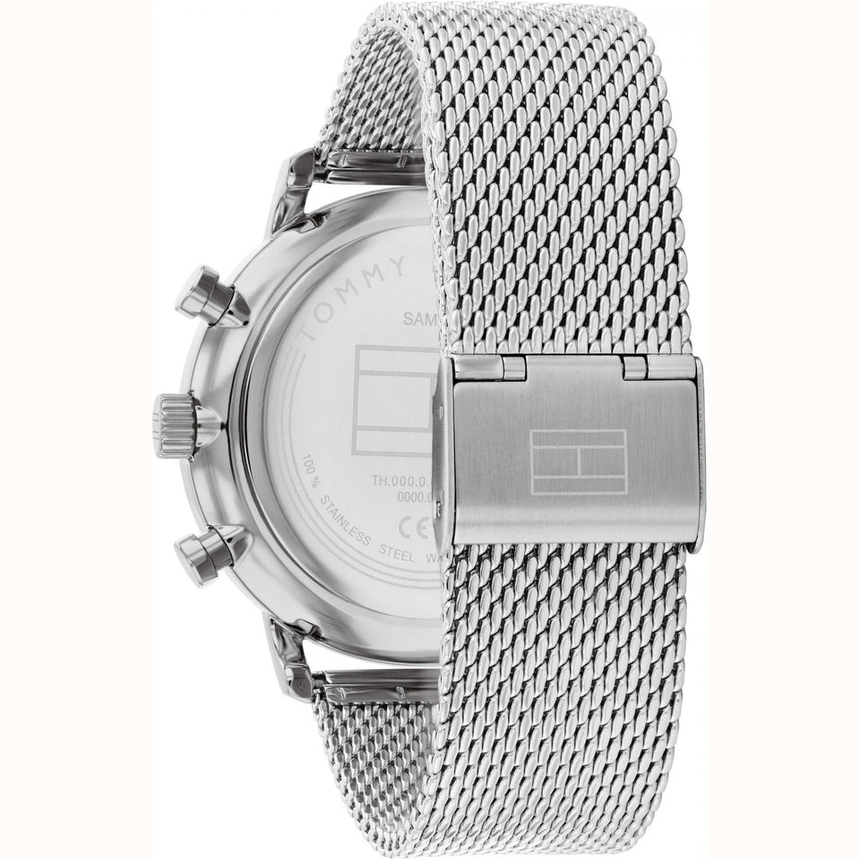 Tommy Hilfiger Men's Legend 44mm Green Dial Mesh Bracelet Watch