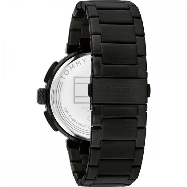 Tommy Hilfiger Men's Lorenzo 44mm Black Dial Bracelet Watch