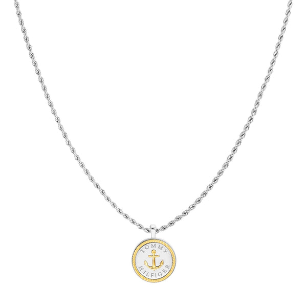 Tommy Hilfiger Men's Nautical Rope Chain Anchor Necklace
