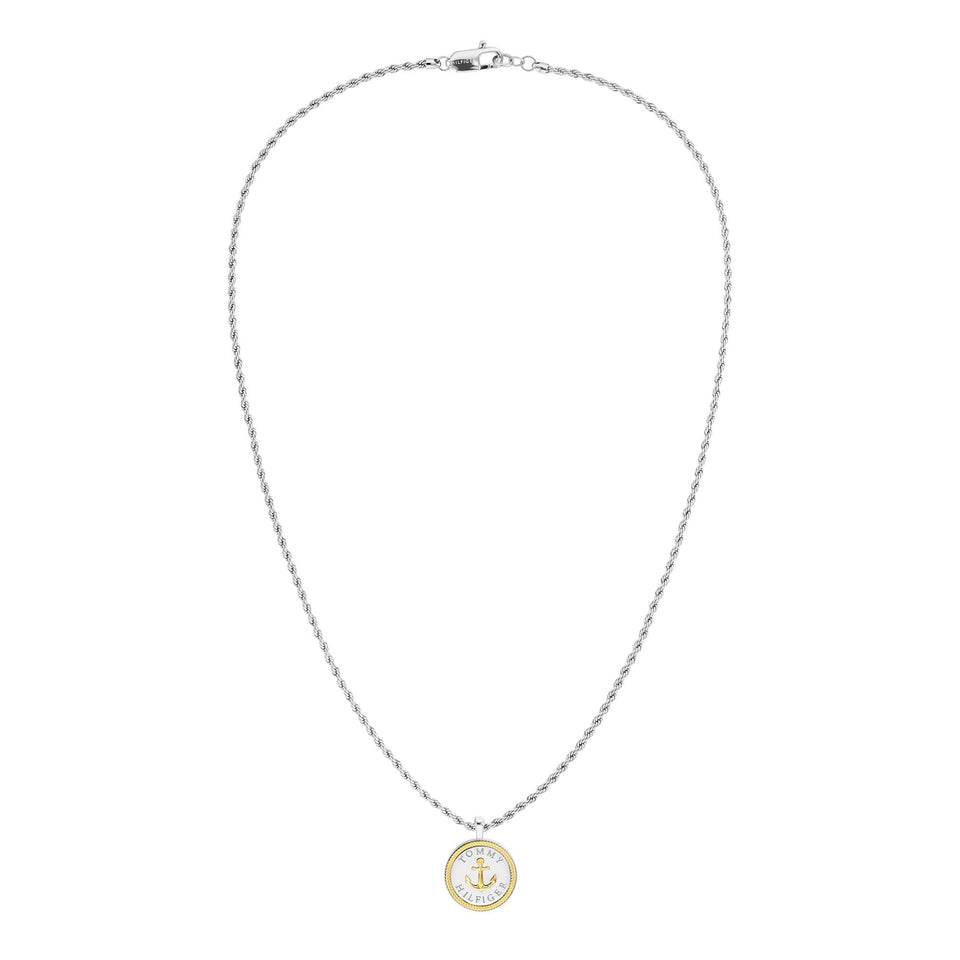 Tommy Hilfiger Men's Nautical Rope Chain Anchor Necklace