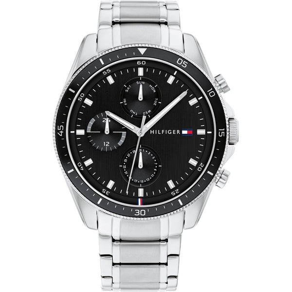 Tommy Hilfiger Men's Parker 44mm Black Dial Bracelet Watch