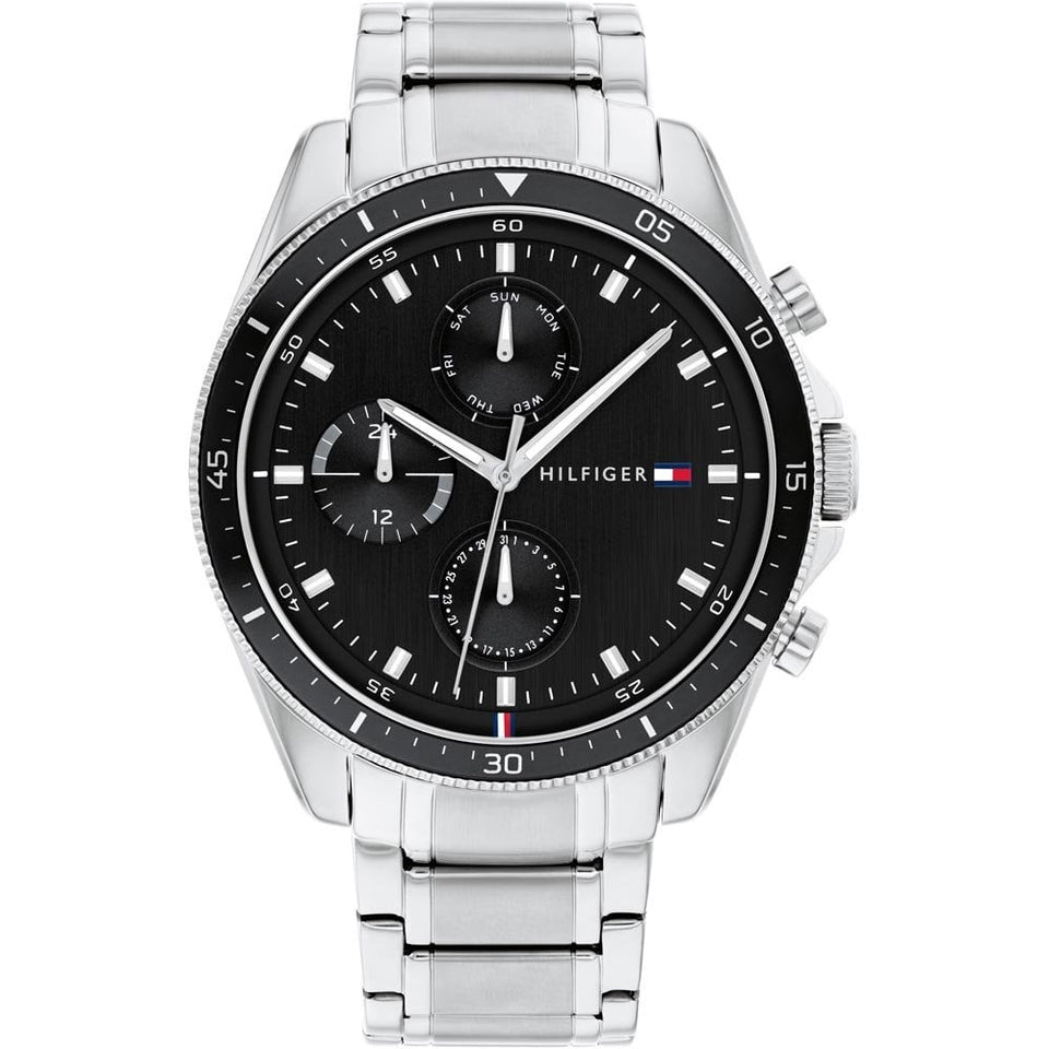 Tommy Hilfiger Men's Parker 44mm Black Dial Bracelet Watch