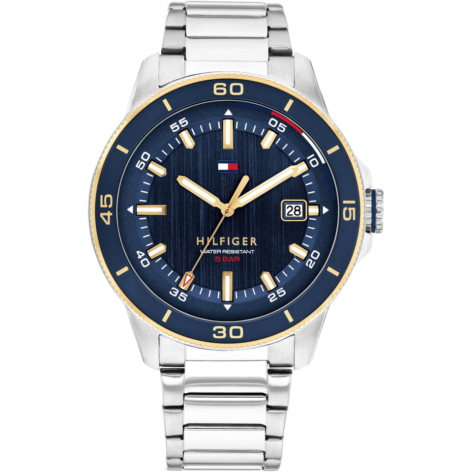 Tommy Hilfiger Men's Remy Blue Dial 43mm Bracelet Watch
