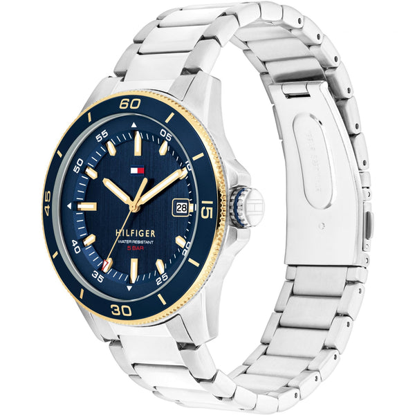 Tommy Hilfiger Men's Remy Blue Dial 43mm Bracelet Watch