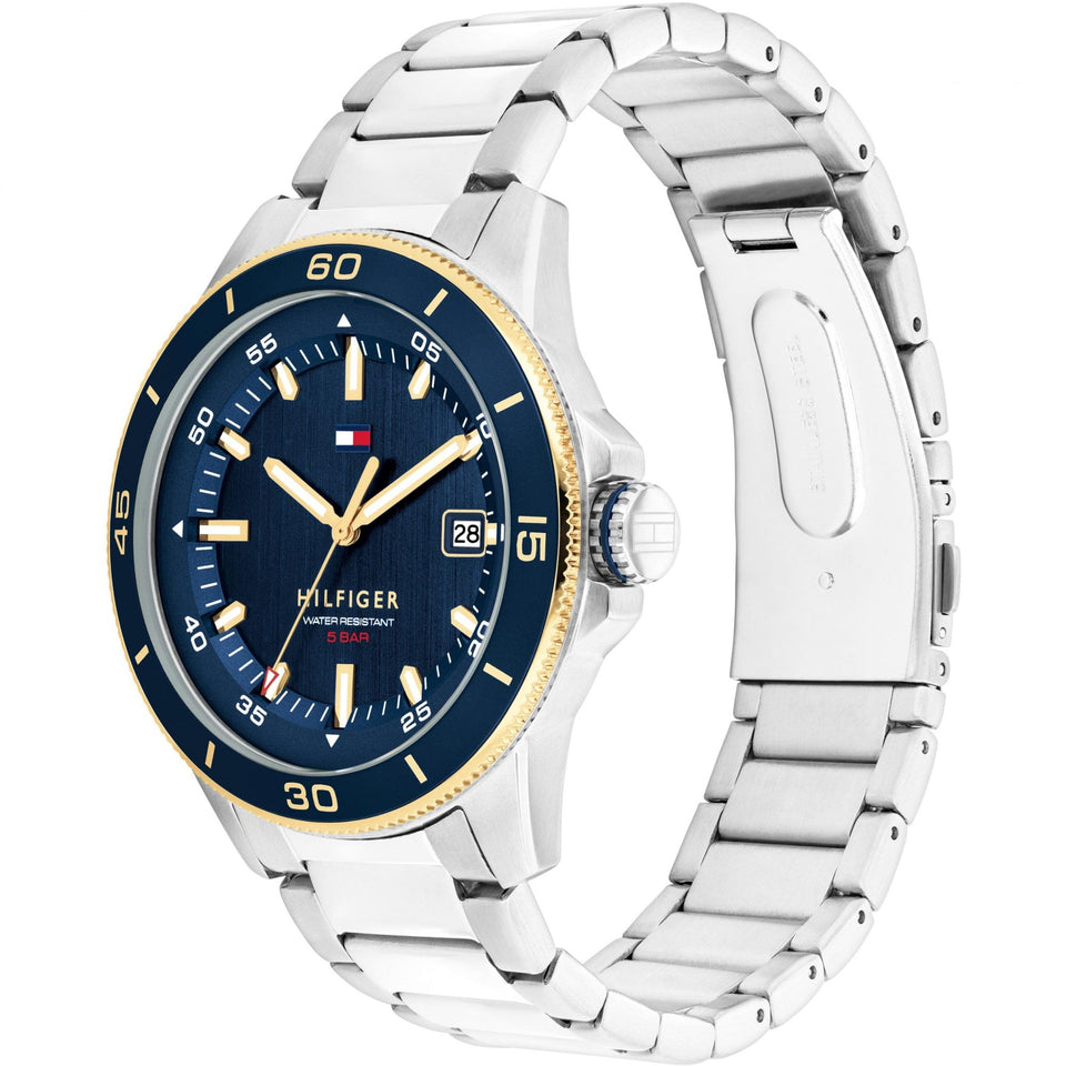 Tommy Hilfiger Men's Remy Blue Dial 43mm Bracelet Watch