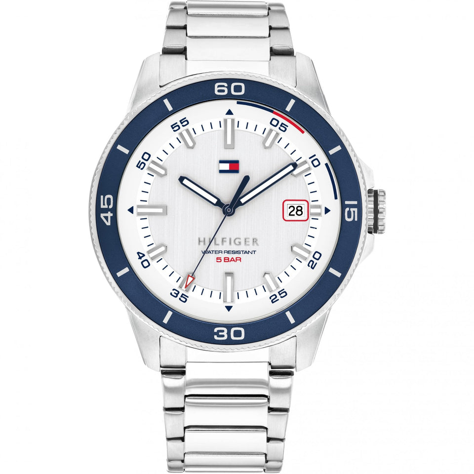 Tommy Hilfiger Men's Remy White Dial 43mm Bracelet Watch