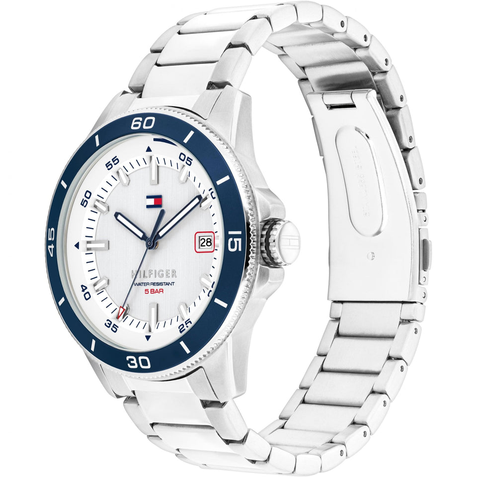 Tommy Hilfiger Men's Remy White Dial 43mm Bracelet Watch