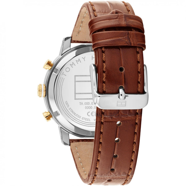 Tommy Hilfiger Men's TH-Oxford 42mm Brown Leather Strap Watch