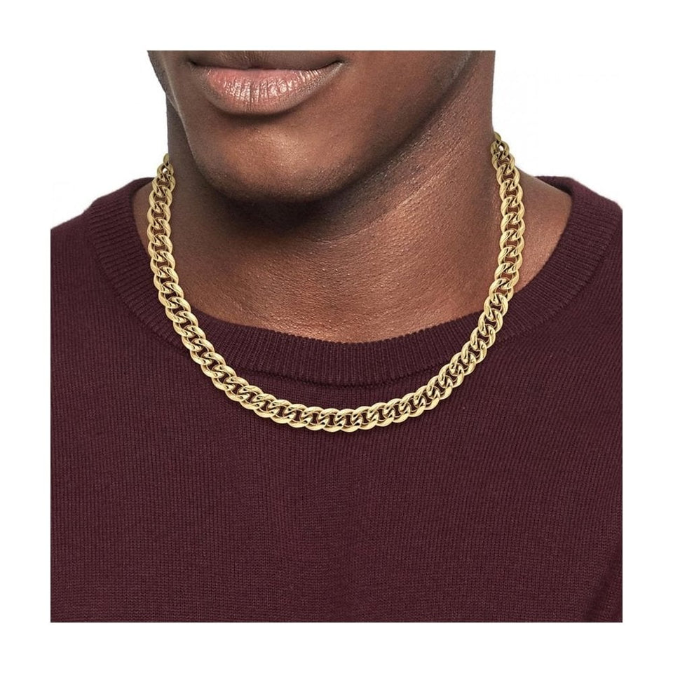 Tommy Hilfiger Men's Wild Gold Plated Curb Chain Necklace