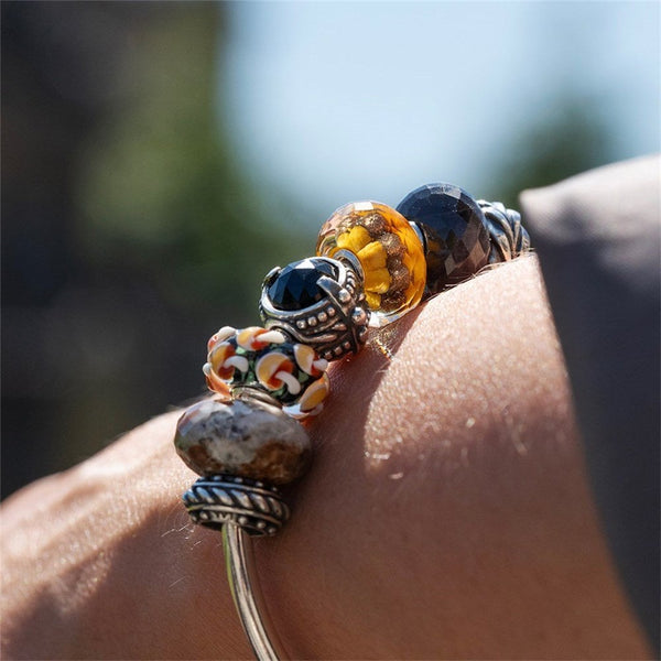 Trollbeads Golden Trace Bead