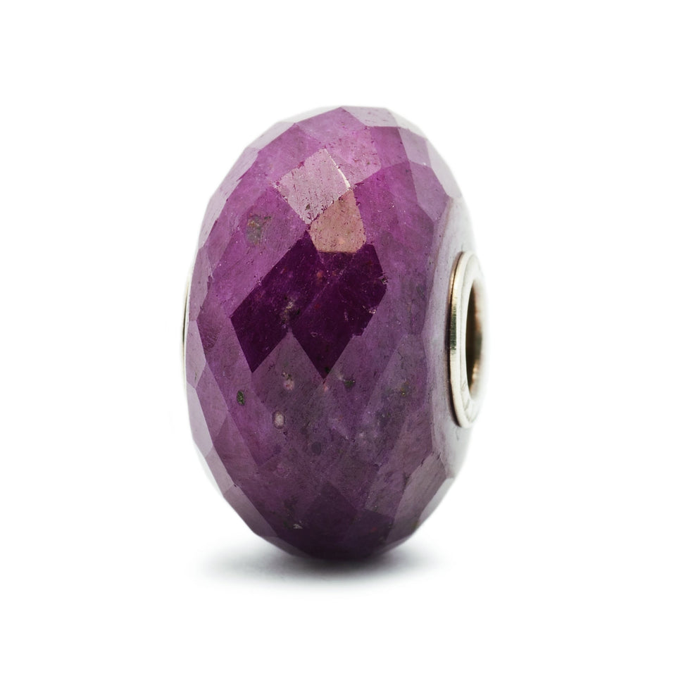 Trollbeads Ruby with Silver Core Bead