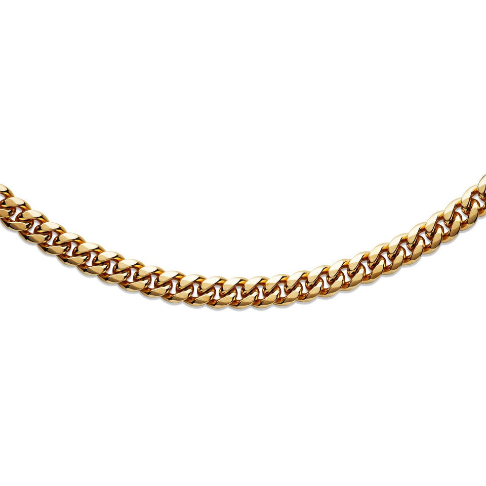 Unique & Co Men's Gold Plated Curb Chain Necklace