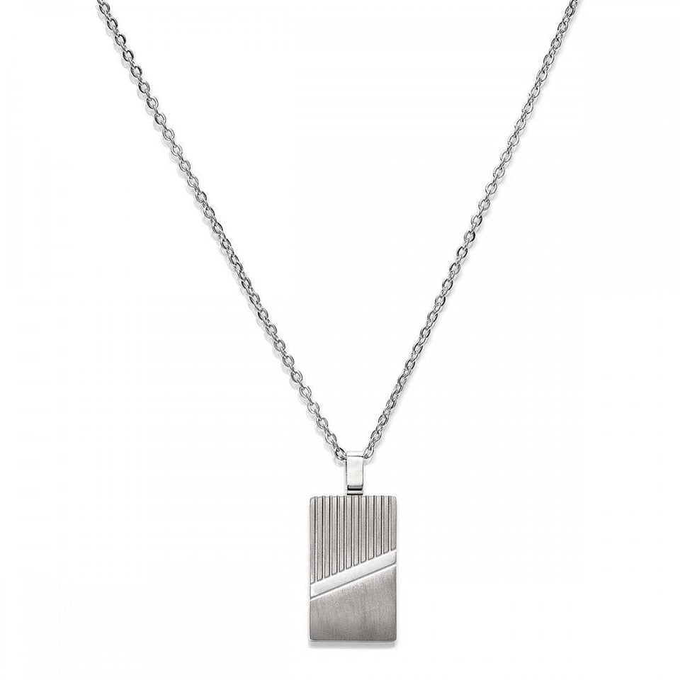 Unique & Co Men's Matte Polished Chain Necklace