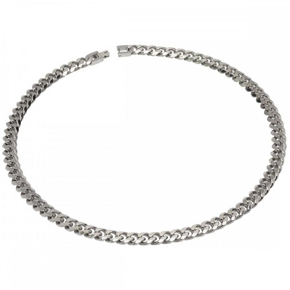Unique & Co Men's Stainless Steel Curb Chain Necklace