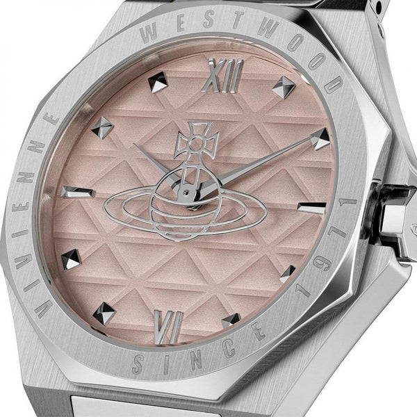 Vivienne Westwood Ladies Aldgate 35mm Pink Dial Bracelet Watch