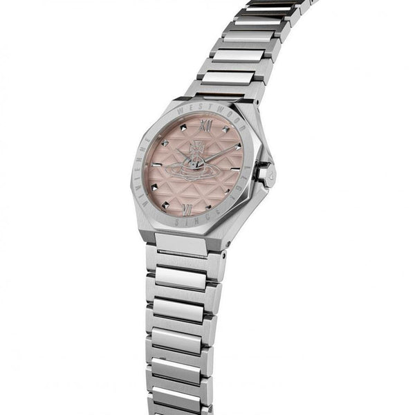 Vivienne Westwood Ladies Aldgate 35mm Pink Dial Bracelet Watch