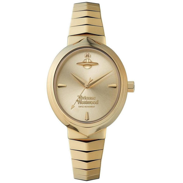 Vivienne Westwood Ladies Armour 35mm Gold Plated Watch