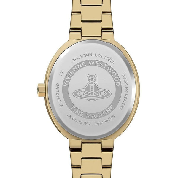 Vivienne Westwood Ladies Armour 35mm Gold Plated Watch