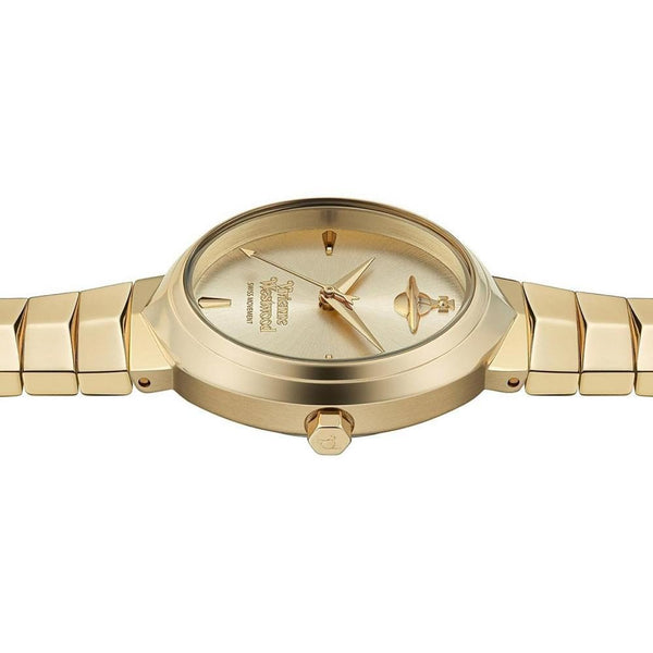 Vivienne Westwood Ladies Armour 35mm Gold Plated Watch