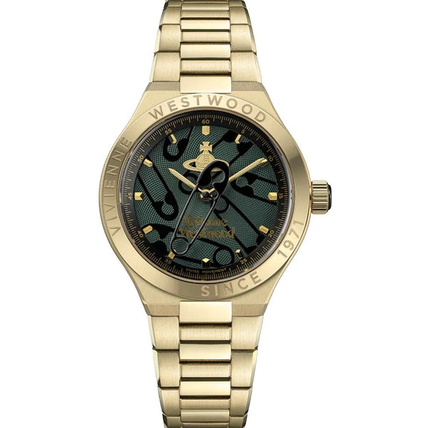 Vivienne Westwood Ladies Berwick 37mm Dark Green Dial Safety Pin Watch