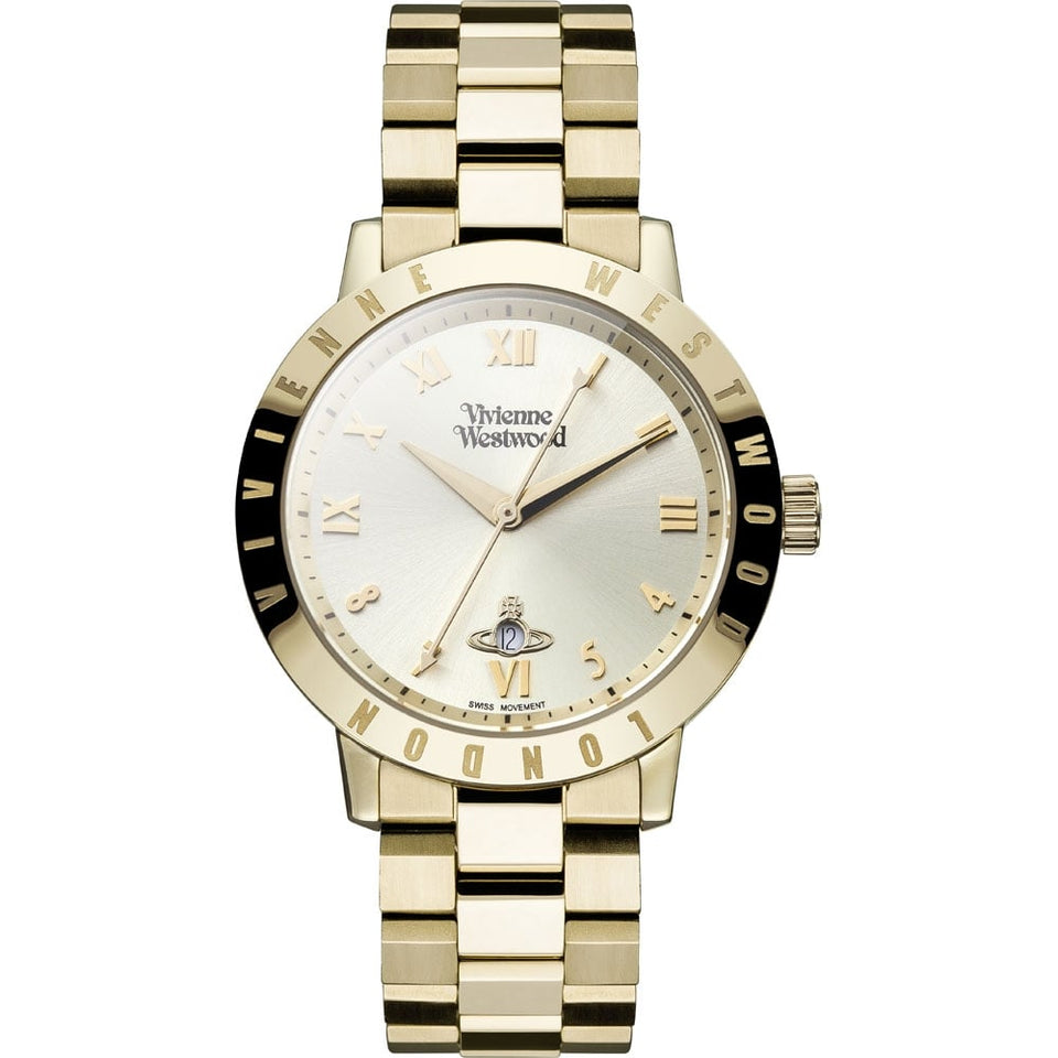 Vivienne Westwood Ladies Bloomsbury 35mm Gold Plated Watch