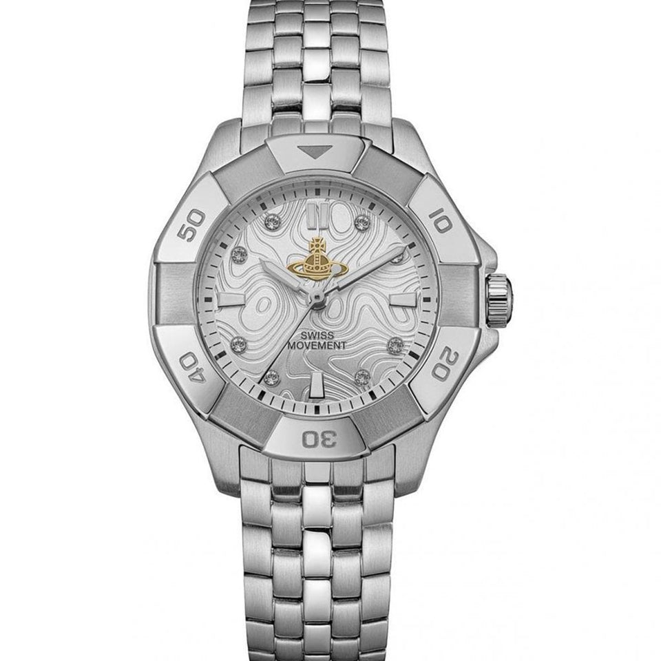 Vivienne Westwood Ladies Brompton 31mm Stainless Steel Bracelet Watch
