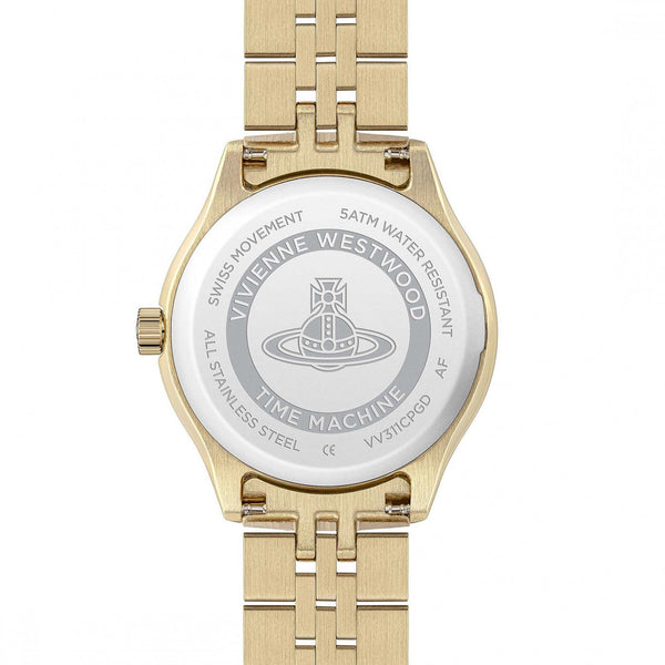 Vivienne Westwood Ladies Camberwell Champagne Dial Gold Toned Watch