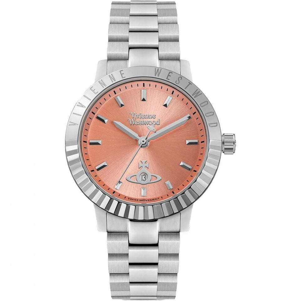 Vivienne Westwood Ladies Dulwich Coral Pink Dial Bracelet Watch