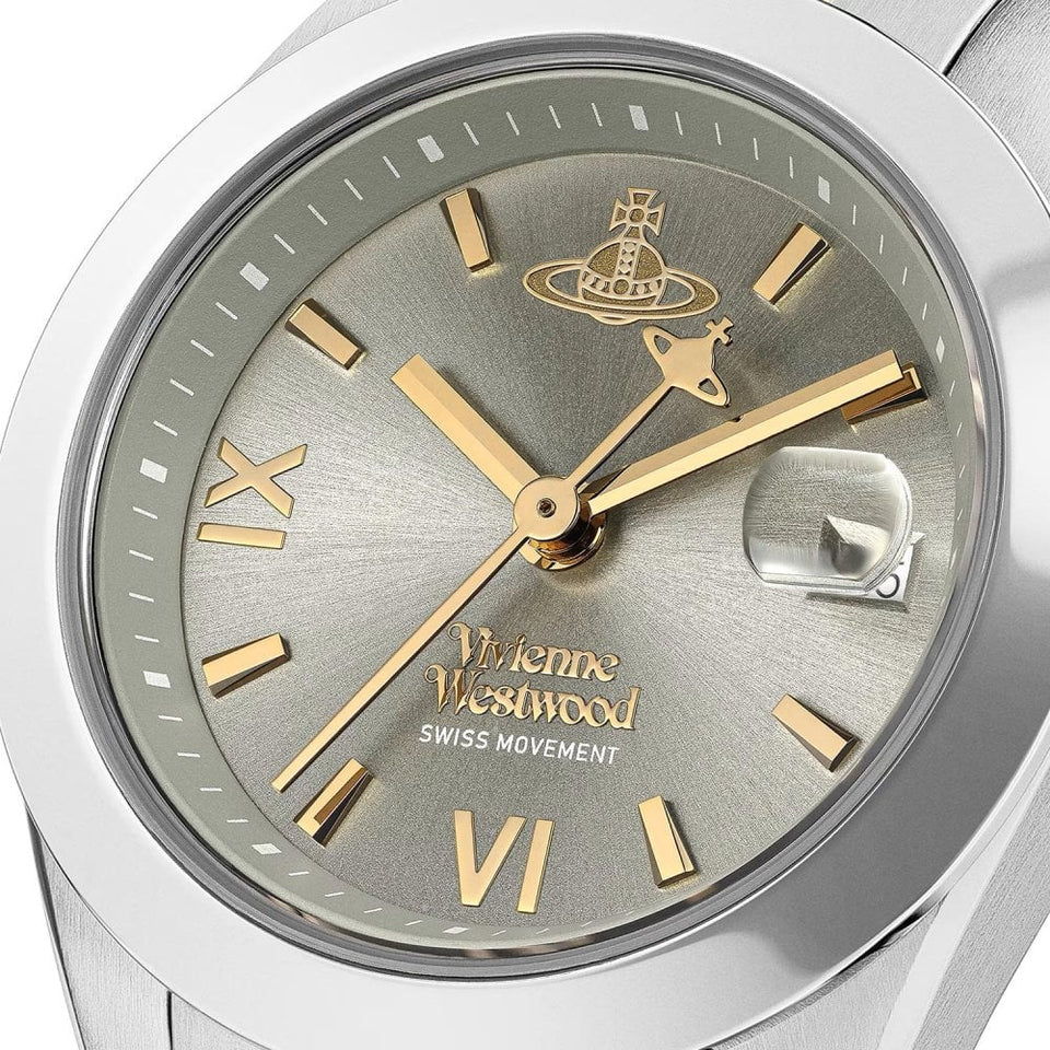 Vivienne Westwood Ladies Fenchurch 29mm Grey Dial Two Tone Watch