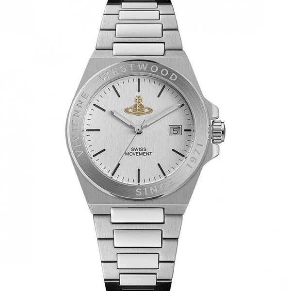 Vivienne Westwood Ladies Hanwell Silver Dial 37mm Bracelet Watch