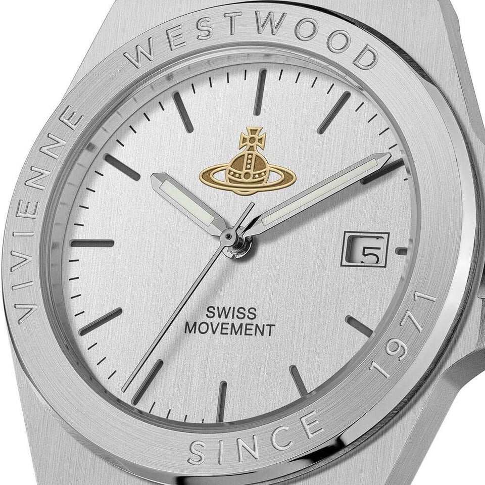 Vivienne Westwood Ladies Hanwell Silver Dial 37mm Bracelet Watch