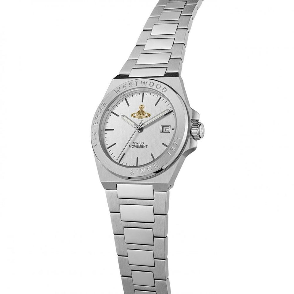 Vivienne Westwood Ladies Hanwell Silver Dial 37mm Bracelet Watch