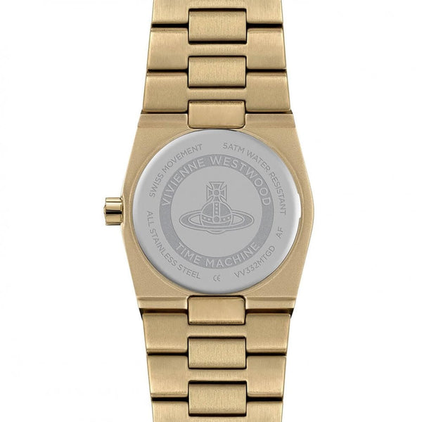 Vivienne Westwood Ladies Hoxton Black Dial Gold Toned Bracelet Watch