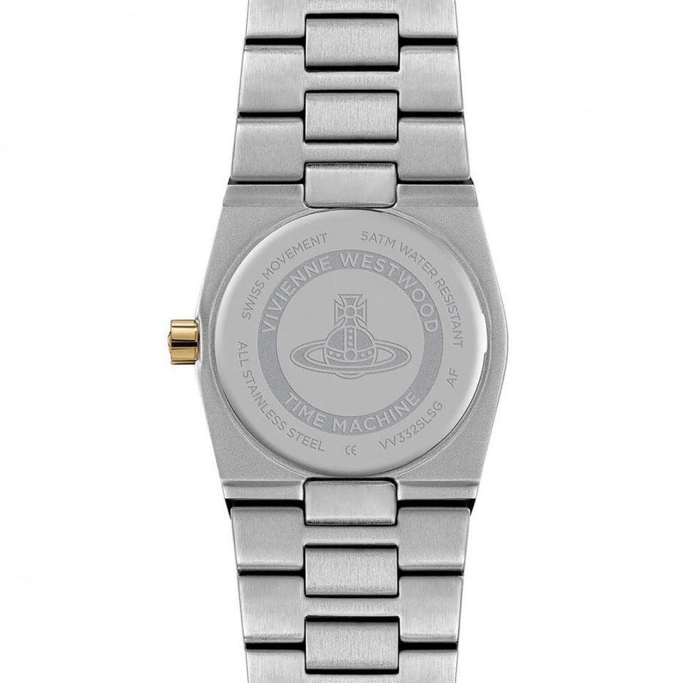 Vivienne Westwood Ladies Hoxton Silver Dial Two Tone Bracelet Watch